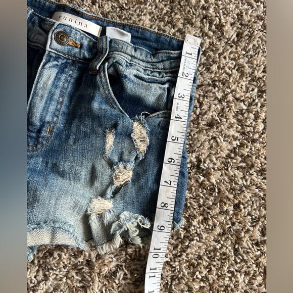 Distressed Blue Denim Shorts - Picture 7 of 7